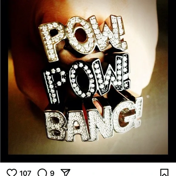 nOIr Jewelry 2013 Bang DC comics silver tone ring size 6 - Picture 4 of 14